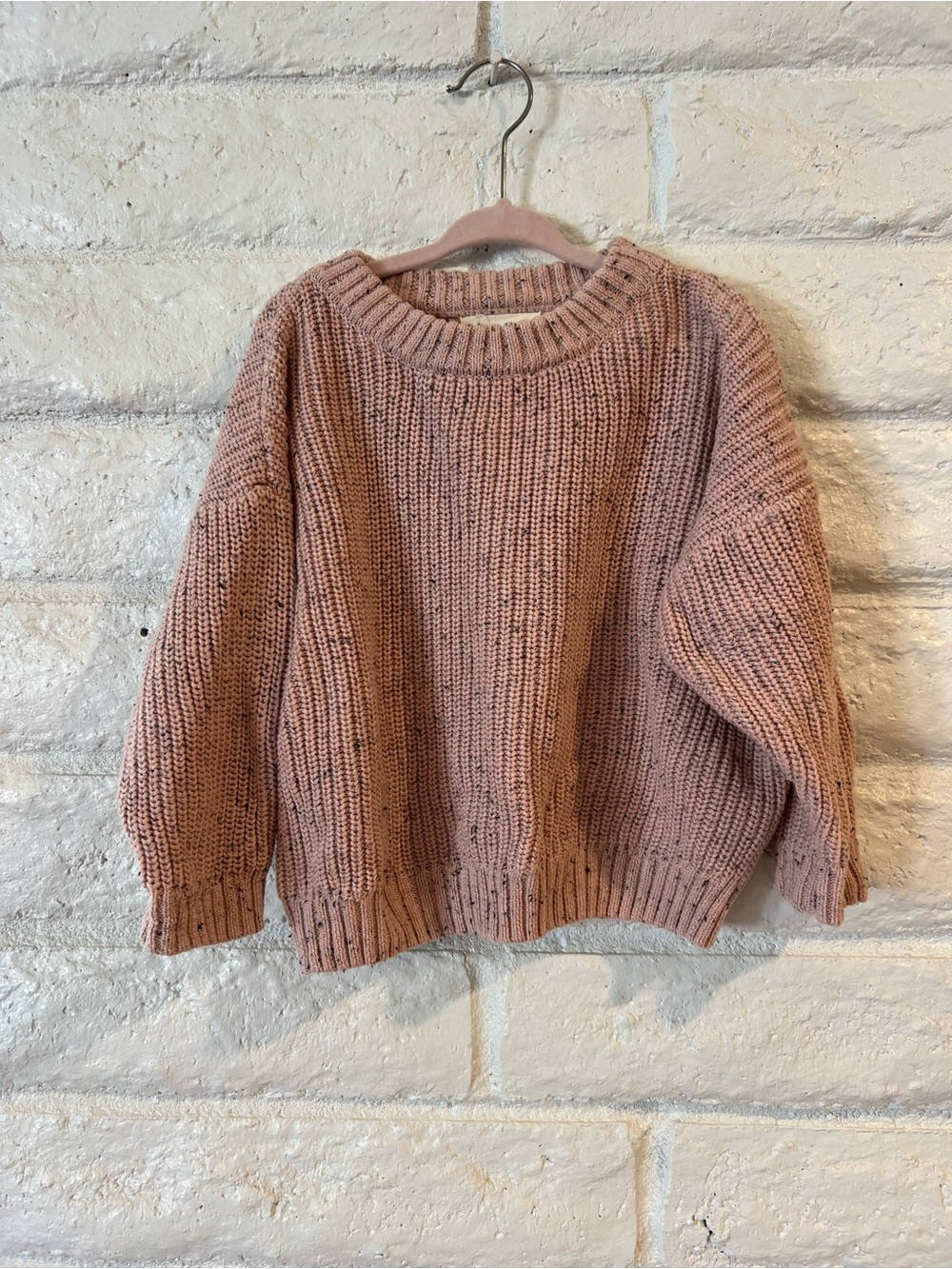 Winnie + Crew Sweater in Dusty Rose